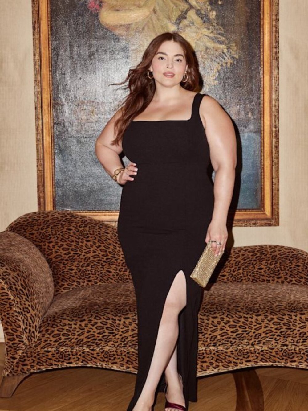 Lulus Inspiring Allure Black Square Neck Column Maxi Dress - Size M